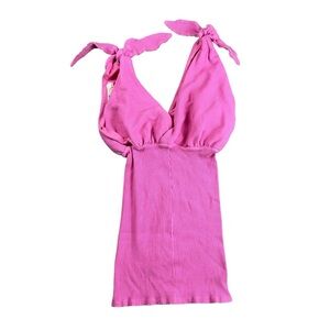 Free People Beach Pink Cotton Dress